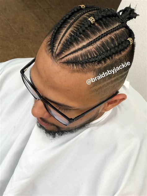 braided man bun light skin nick versace|braided man bun hairstyles.